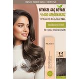 Renna Amonyaksız Bitkisel Yıpranmış Saçlar İçin Saç Boyası 7-1 Küllü Kumral 60 ml