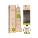 Renna AMONYAKSIZ Bitkisel Yıpranmış Saçlar İçin Saç Boyası 7-1 KÜLLÜ KUMRAL 60ml