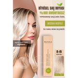 Renna Amonyaksız Bitkisel Yıpranmış Saçlar İçin Saç Boyası 8-B Açık Bej 60 ml - 8-B AÇIK BEJ