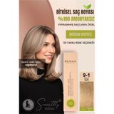 Renna AMONYAKSIZ Bitkisel Yıpranmış Saçlar İçin Saç Boyası 9-1 Küllü Sarı 60ml