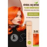 Renna AMONYAKSIZ Bitkisel Yıpranmış Saçlar İçin Saç Boyası 9-44 CANLI BAKIR 60ml