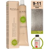 Renna Bitkisel Amonyaksız Saç Boyası 60 Ml 9-11 Yoğun Küllü Sarı Oksidan Hediyeli