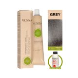 Renna Bitkisel Saç Boyası Grey Gri 60 Ml - Oksidan Hediyeli (%100 Amonyaksız)
