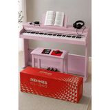 Rennes Cl-340Pk Tuş Hassasiyetli 88 Tuş Dijital Piyano Profesyonel Pembe
