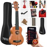Rennes RD-26 Tenor Ukulele (Çanta Capo Askı Metod Pena) - Sunburs