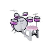 Rennes RKD-08PK 2-5 Yaş Çocuklar İçin Oyuncak Bateri Seti Eğitici Müzik Aleti Pembe
