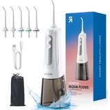 Renpho Akülü Diş Duşu 300 ml Taşınabilir Suya Dayanıklı USB Şarj Edilebilir Dental Oral Irrigator Diy ile 4 Mod 5 Jet Uç Su Diş Seçtikleri Ev Seyahati için Diş Temizleyici