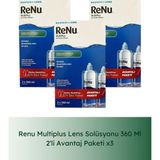 Renu Multiplus Lens Solüsyonu 360 ml - Ikili Kofre 3 Lü Paket