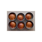 Renuzu Hamburger Ekmek Pasta Kek Yemek Şekillendirme Kalıbı Genişlik 9cm Derinlik 4cm 6lı Paslanmaz Krom