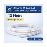 Reobox Su Arıtma Hortumu 1/4” – Nsf/ansı 61 Sertifikalı Lldpe Içme Suyu Hortumu 10 Mt - 10 METRE