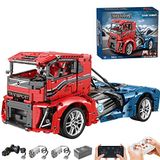 Reobrix 11008 teknoloji kamyon kelepçe blokları, 2116 parça büyük MOC uzaktan kumanda teknik araç yapı taşları model araç kiti, yetişkinler için inşaat aracı oyuncak hediyeler, Lego ile uyumlu