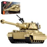 Reobrix 60TP Tank Yapı Seti 77036, World of Tanks Yetkili Ürünler 1128 ADET, 1:28 Ölçekli Tank Model Kiti, Askeri Hayranlar için Ordu Tankları Oyuncak Yapı Seti, Yetişkinler için İdeal Doğum Günü