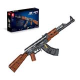 Reobrix 77005 AK47 Model Yapı Kiti, Çekim Fonksiyonlu Yapı Oyuncakları, Kendin Yap Hediyeleri, Erkek ve Yetişkinler için Yapı Taşları Seti, 1238 Parça Yapı Tuğlası, Göz Alıcı Koleksiyon Modeli