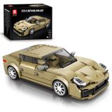 Reobrix 821 Porsche Panamera Yapı Taşları Seti, 1:24 Ölçekli Model Araba Yapı Kiti, Gençler ve Yetişkinler için Lüks Araba Yapı Oyuncağı, 324 ADET