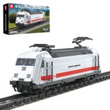 Reobrix BR101 Yetişkinler için Lokomotif Yapı Seti, 1928 Parça Statik Tren Modeli Kiti Ekran Pisti ve Manzaralı Zemin, 14 Yaş ve Üzeri Tren Hayranları için Koleksiyon Demiryolu Dekoru Hediyesi, 66802