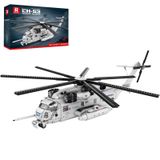 Reobrix CH-53 Askeri Helikopter Yapı Taşı Yapı Taşıma, Süper Aygır Taşımacılığı Helikopter Model Kiti 33037, Uçak İnşaat Oyuncağı Kelepçeli Yapı Blokları Yetişkinler için 14+ Genç ve Askeri Hayranlar