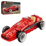 Reobrix F1 Yetişkinler için Araba Yapı Seti, Retro Formül Yarış Model Kiti, Klasik 1:8 Ölçekli Koleksiyon Yarış Arabası Yapı Taşları Kiti Ev ve Ofis Dekoru için, Yetişkinler İçin Yaratıcı Hediyeler