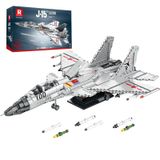 Reobrix J-15 33023 yetişkin yapı seti, askeri uçak, oyuncak 33023, teknik askeri uçak, havacılık hayranları için hediye, 14 yaş ve üzeri erkek ve kız çocukları için