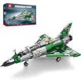 Reobrix Mirage 2000 Fighter Jet Yapı Kiti Yetişkinler ve Gençler için, 1012 ADET Askeri Uçak Model Seti, Açılabilir Kokpitli ve Geri Çekilebilir İniş Takımlı STEM Uçak Oyuncağı, Teşhir Koleksiyonluk
