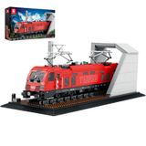 Reobrix Şehir Tren Seti, Tabanlı MOC Klasik Araba Yapı Taşı Seti, Retro Toros Elektrikli Tren 66020, Yetişkin Kamyon Severler için Model, Hediyeler Ev Dekorasyonu, 1939 Parça