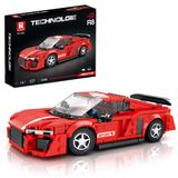 Reobrix Technik 681 oyuncak araba konstrüksiyon kiti kelepçe blokları, model araba kiti, yarış arabası, çocuklar ve yetişkinler için süper spor araba, 2023 yeni koleksiyon, Lego ile uyumlu (413 adet)