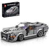 Reobrix Technik 682 oyuncak araba yapım kiti kelepçe blokları, model araba kiti, yarış arabası, çocuklar ve yetişkinler için süper spor araba, 2023 yeni koleksiyon, Lego ile uyumlu (476 adet)