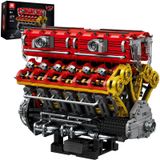 Reobrix V12 Yetişkinler için Motor Yapı Taşı Setleri 33017 Spor Araba Motor Model Kiti Teknik Elektrikli Motor Model Kiti Motorlu ve Akülü Yapılı Oyuncaklar Yetişkinler için Hediye (4719 Adet)