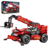Reobrix Yetişkinler için Uzaktan Kumandalı Teleskopik Kol Forklift Yapı | RC Vinç Bina Oyuncak Uzaktan Kumanda Teknik Kamyon Oyuncak Mekanik Şehir İnşaatı Yetişkinler için Buildinng Oyuncaklar (2096