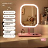 Reoona LED Işıklı Makyaj Aynası – Dokunmatik, 3 Işık Modlu, Şık Tasarım - Pembe