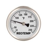 REOTEMP S2-F1 Boru Kelepçesi Yüzey Sıcak Su Termometresi