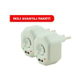 Repel Fare Kovucu Cihaz Repel Rf 200 (2'Li Paket) 200 M²