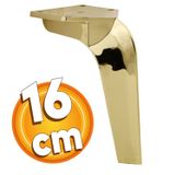 Repla Lüks Mobilya Kanepe Sehpa Tv Ünitesi Koltuk Ayağı 16 Cm Parlak Gold Baza Ayak