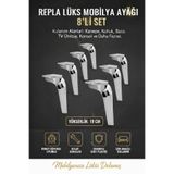 Repla Mobilya Kanepe Tv Ünitesi Koltuk ve Konsol Dolap Ayağı 19 cm Krom PS 441-001