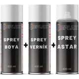 Replax Ford Transit Beyaz Sprey Rötuş Boyası + Vernik + Astar Boya Kodu FRD4017 Akzo Nobel