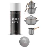 Replax Gri Tencere Tava Cezve Isıya Dayanıklı 500° Emaye Sprey Boyası 400 Ml