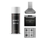 Replax Inox Ankastre Set Beyaz Eşya Sprey Boya 400 Ml