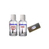 Replax Opel 92U ile uyumlu Polyester Gümüşü Rötuş Boyası+Vernik+Rötüş Çeliği