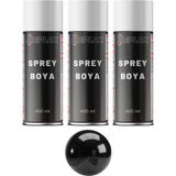 Replax Ral 9005 Parlak Siyah 3x400 ml Sprey Boya