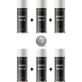 Replax Ral 9006 Metalik Gri 6x400 ml Sprey Boya