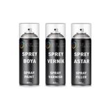 Replax Replax Araca ile uyumlu Özel Oto Sprey Rötuş Boyası + Vernik + Astar