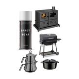 Replax Siyah Soba Mangal Isıya Dayanaklı 600° Sprey Boyası 400 Ml.