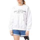 Replay 001 Beyaz Kadın Sweatshirt