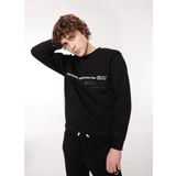 Replay Erkek Bisiklet Yaka Sweatshirt, Siyah, M Beden