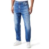 Replay Erkek Jeans Sandot Tapered-Fit Original, Medium Blue 009-2, 34W / 32L
