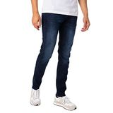 Replay Erkek kot pantolon Anbass Slim-Fit Power Stretch ile, Koyu Mavi 007-2, 33W / 32L