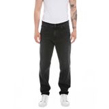 Replay Erkek kot pantolon Sandot konik kesim, streç, 098 Black, 31W / 32L