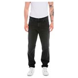 Replay Erkek kot pantolon Sandot konik kesim, streç, 098 Black, 33W / 32L