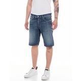 Replay Erkek kot şort Straight-Fit Grover Straight-Fit%100 pamuk, 007 Koyu Mavi., 36W DE