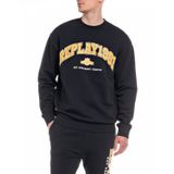 Replay Erkek Sweatshirt%100 Pamuk, 098 Black, S