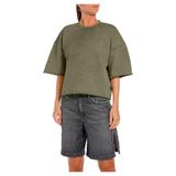 Replay Kadın Sweatshirt%100 Pamuk, 238 Ordu Yeşili, S